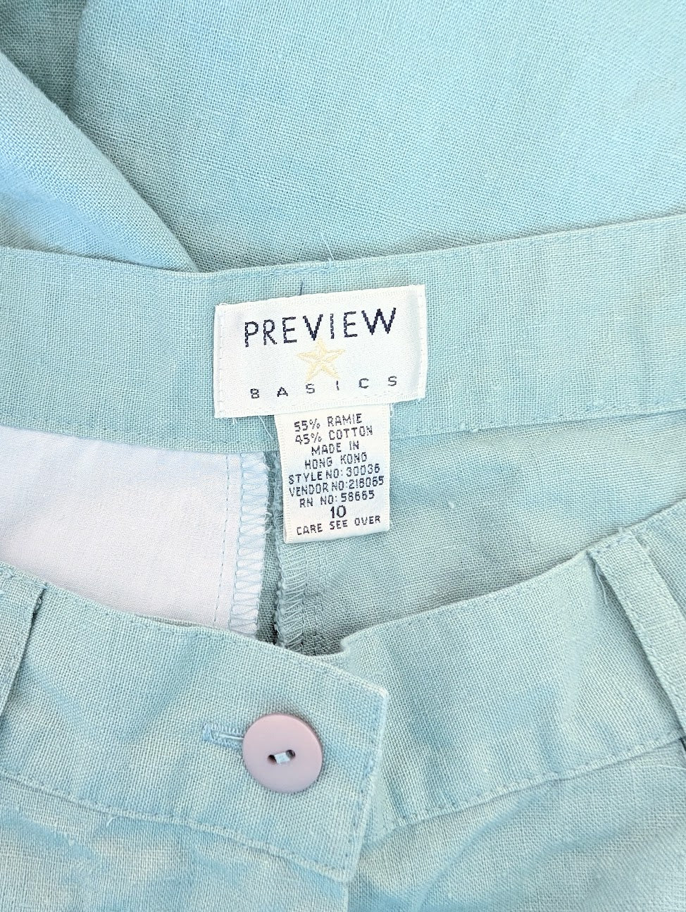 mint green shorts