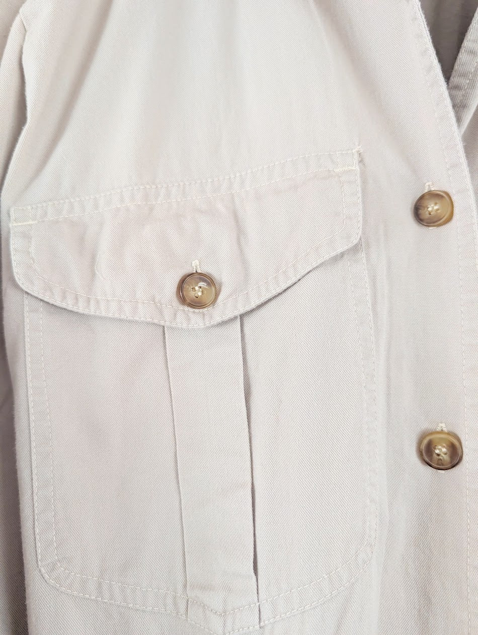 vintage safari trench dress