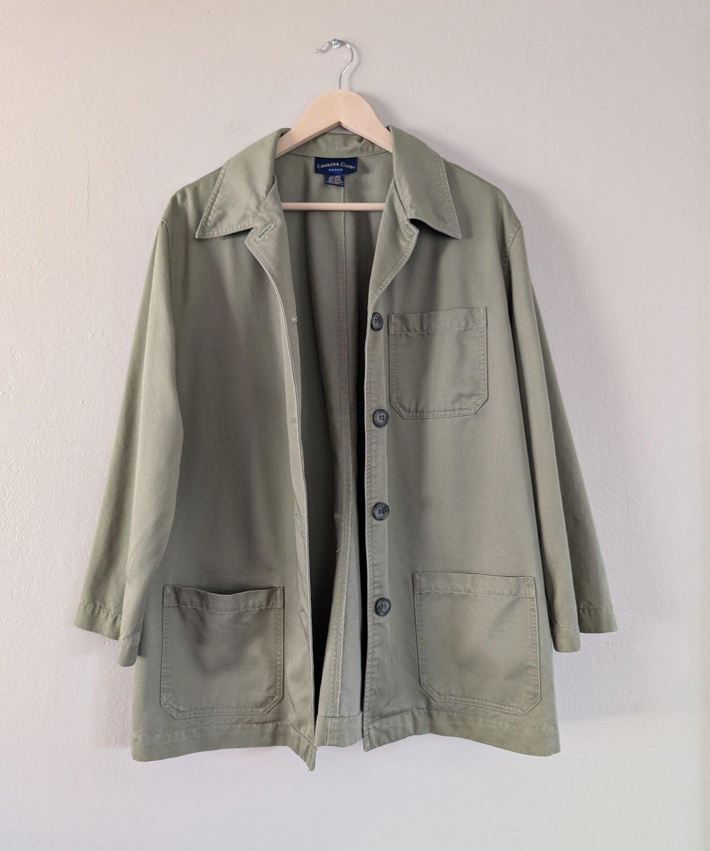 olive green chore jacket