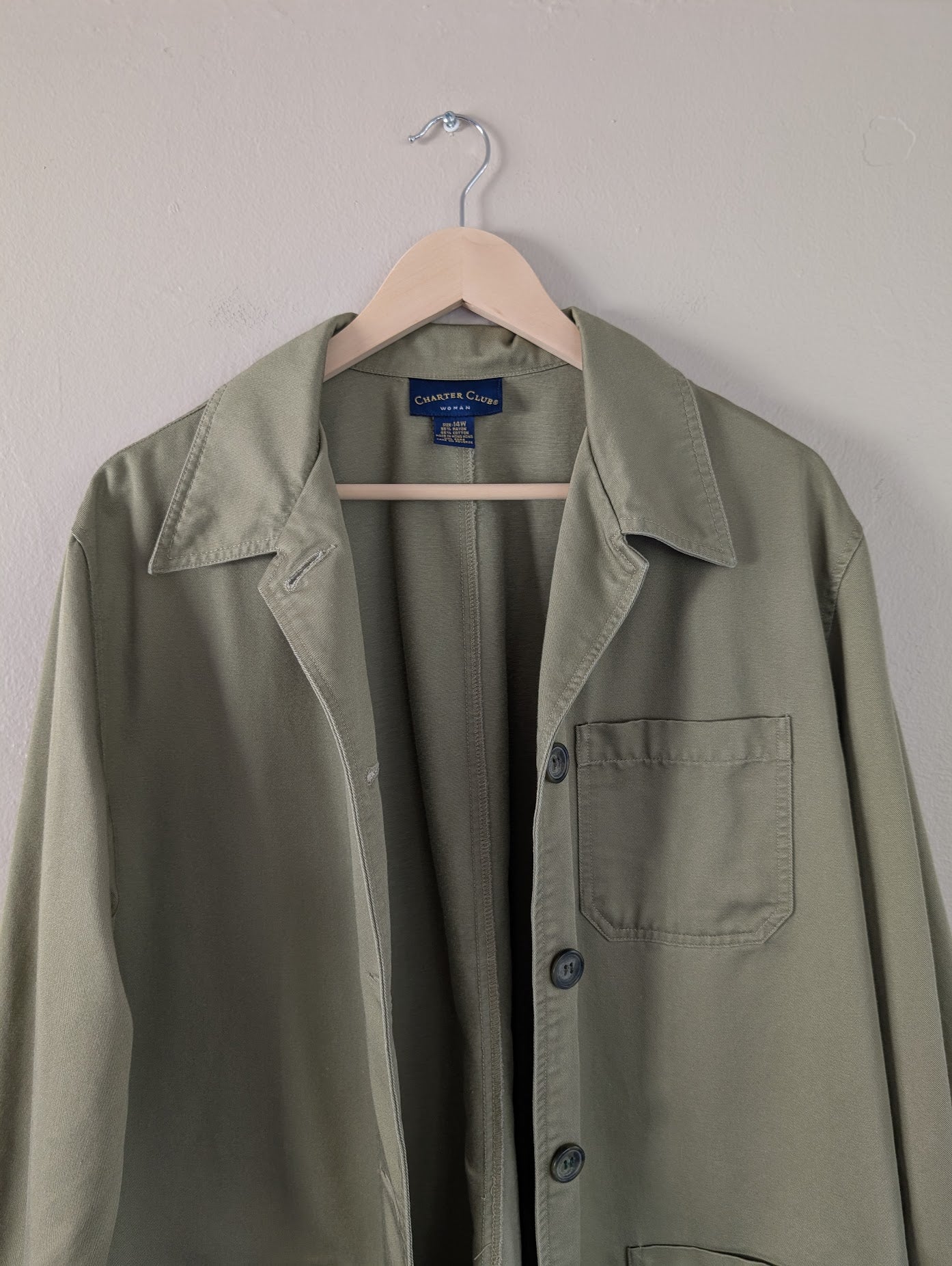 olive green chore jacket