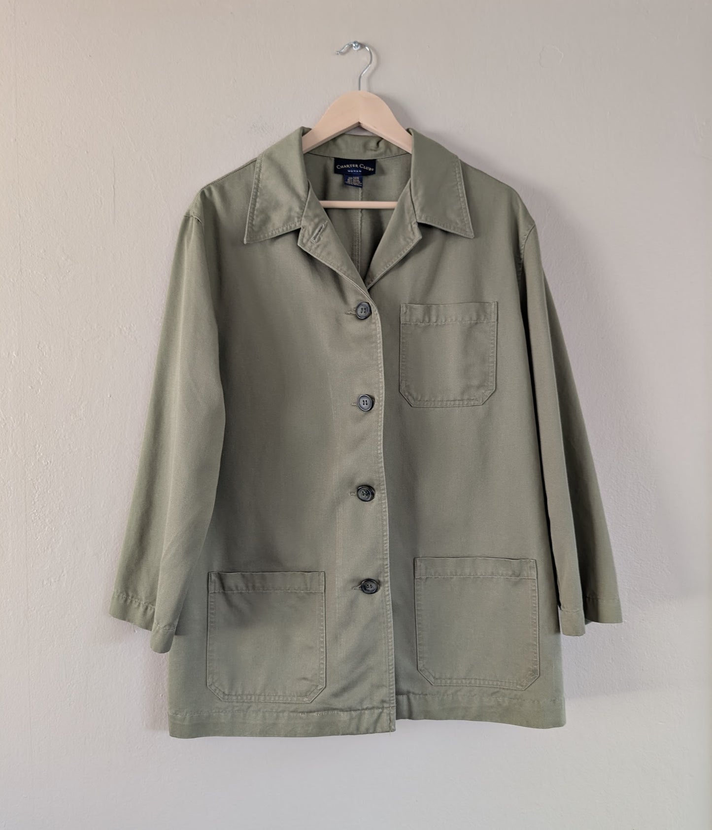 olive green chore jacket