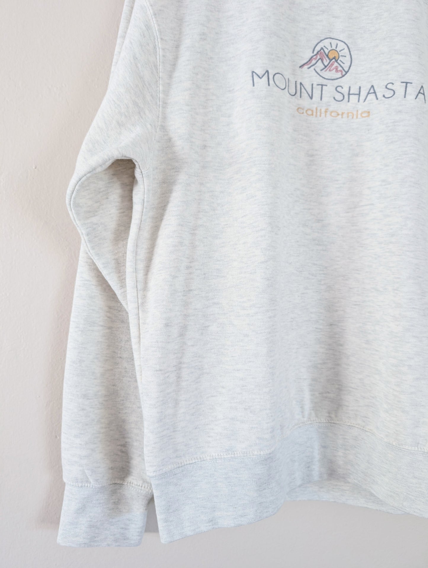 oatmeal mount shasta crewneck sweater