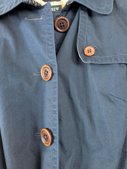 water resistant cropped trench coat