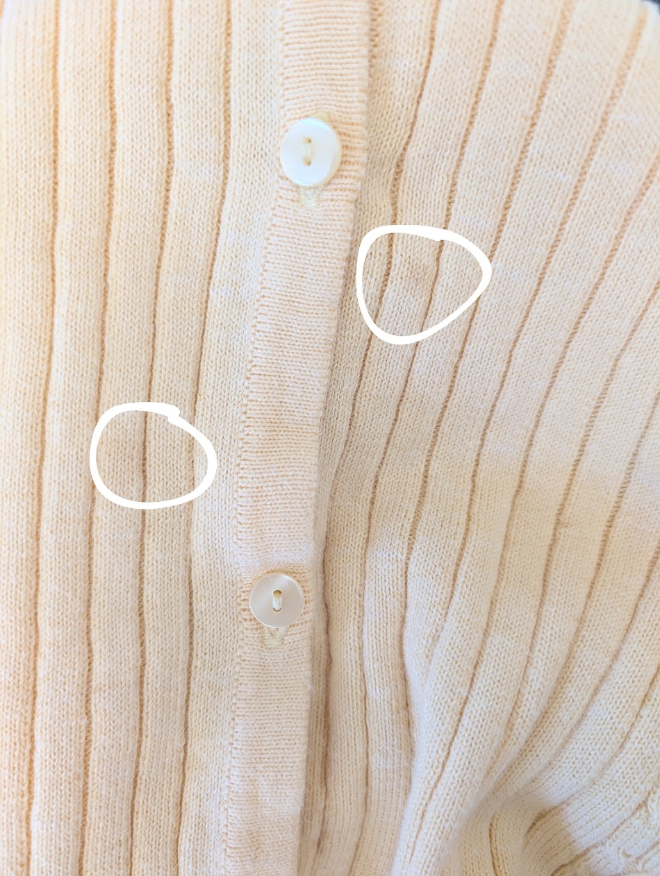 vintage butter yellow cardigan