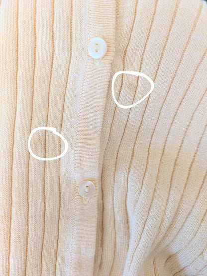 vintage butter yellow cardigan