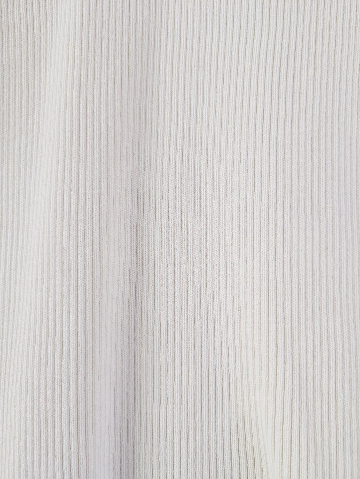 Short Sleeve Cotton Ribbed Knit Tee (L)