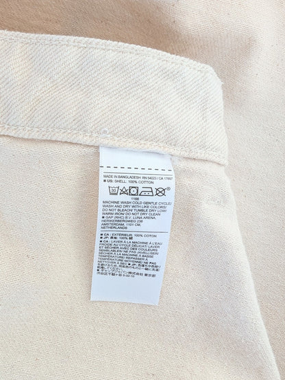 White Denim A-Line Skirt (Petite 00)