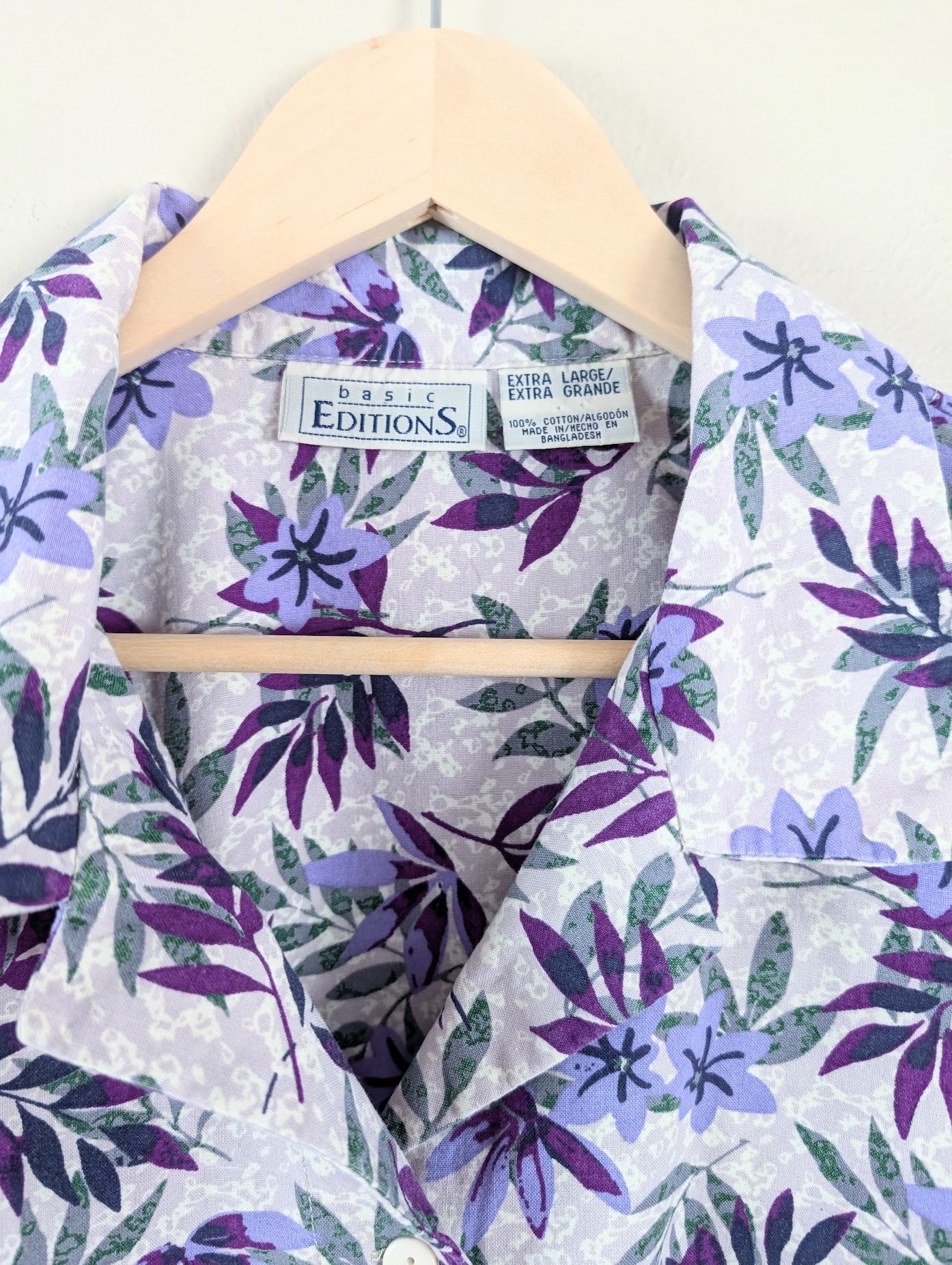 vintage floral camp shirt