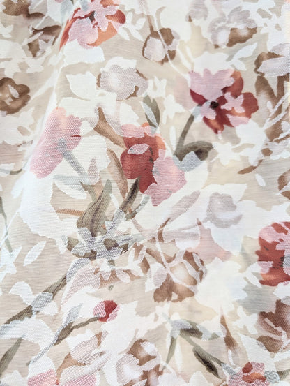 Floral Burnout Button Up Shirt (PM)