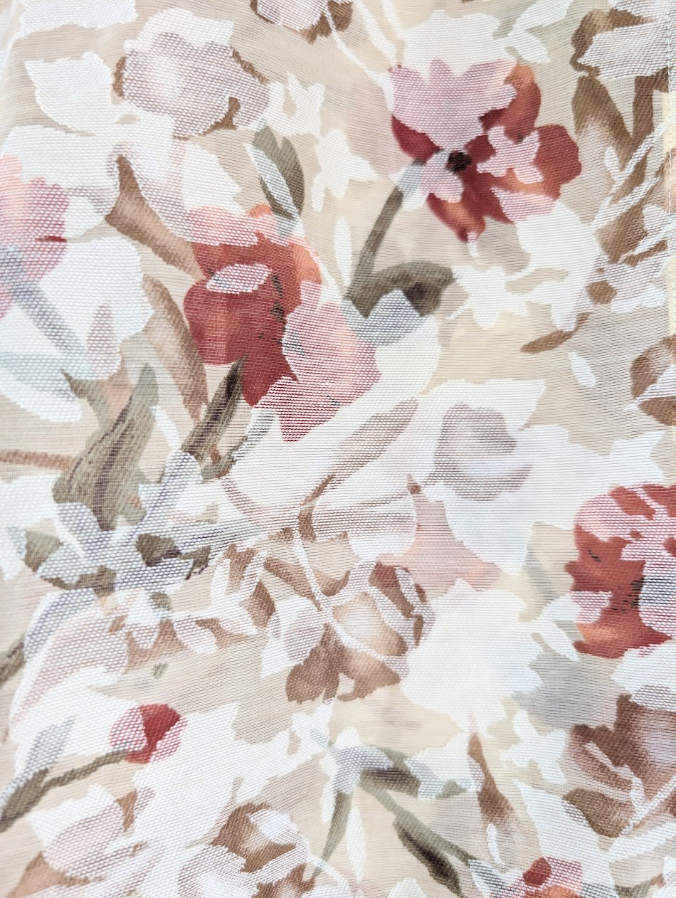 Floral Burnout Button Up Shirt (PM)