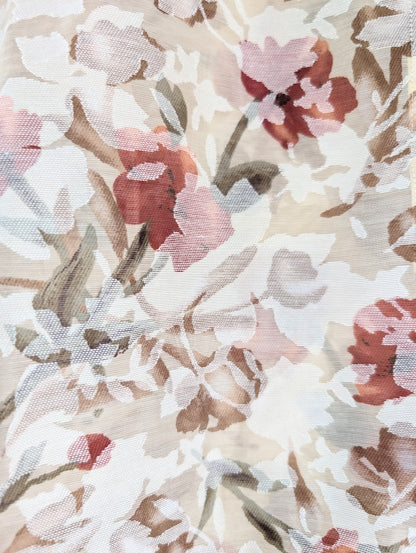 Floral Burnout Button Up Shirt (PM)