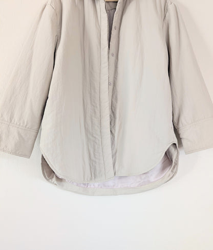 Oversized Nylon Jacket in Taupe (S)