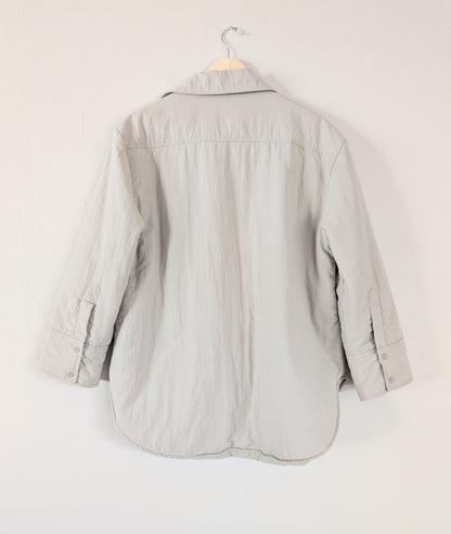 Oversized Nylon Jacket in Taupe (S)