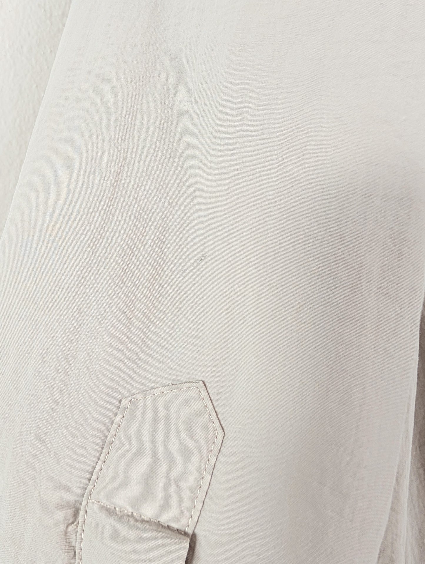 Oversized Nylon Jacket in Taupe (S)