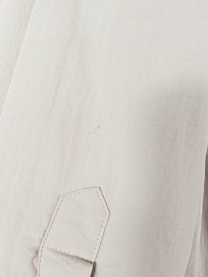Oversized Nylon Jacket in Taupe (S)