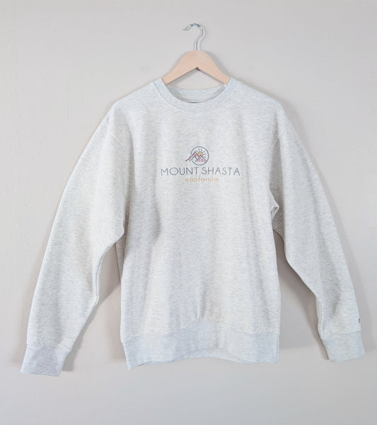oatmeal mount shasta crewneck sweater
