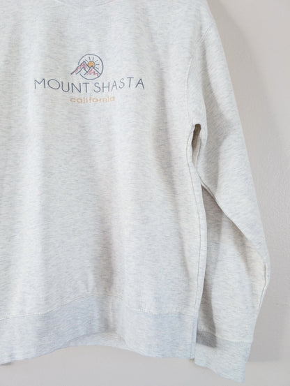 oatmeal mount shasta crewneck sweater